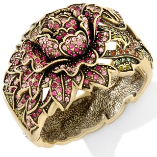 Heidi Daus Moody Hues Madness Flower Design Bangle Bracelet
