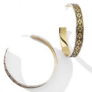131 271 statements by amy kahn russell engraved hoop earrings rating