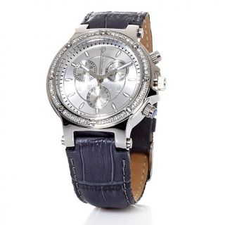 Timepieces by Randy Jackson Boyfriend Leather Strap Watch