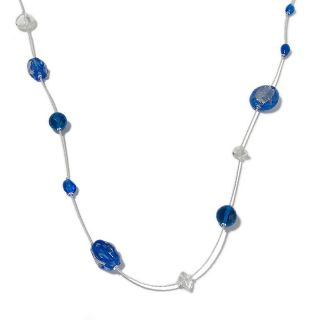 Murano by Manuela Murano by Manuela Blue Glass Bead 54 Necklace