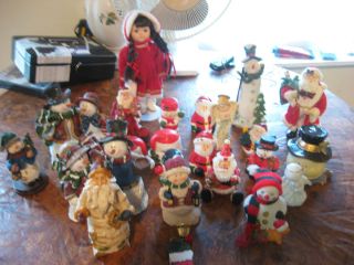  Assortment of Snowmen and Santa Claus