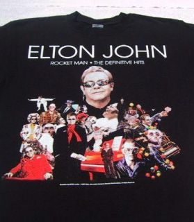 Elton John Rocket Man 2008 Tour Large Concert T Shirt