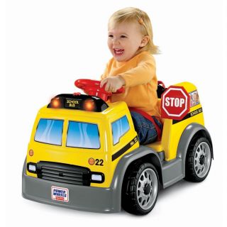 New Power Wheels Kids Ride on School Bus Battery Opperated Toddler Toy