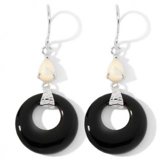 148 253 black onyx and mother of pearl sterling silver earrings rating