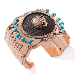  turquoise bear head copper cuff bracelet rating 3 $ 149 98 s h