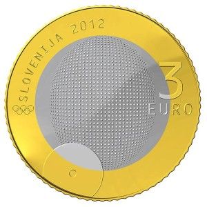 SLOVENIA 3 EURO COIN 2012   100 YEARS OLYMPIC MEDAL *** UNC ***