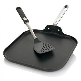 155 942 emeril emerilware hard anodized griddle pan with spatula note