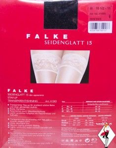 Falke Shimmery Shiny Glossy Sheer Transparent Stay Up Thigh High