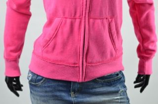NWT HOLLISTER By Abercrombie FALLBROOK Pink Fleece Hoodie Sweatshirt