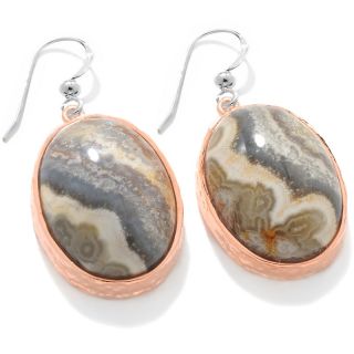 162 189 mine finds by jay king loco lace agate oval copper drop