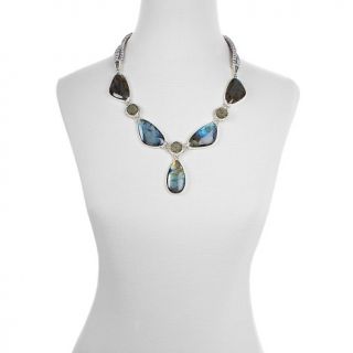 Sajen Silver by Marianna and Richard Jacobs Labradorite and Cultured
