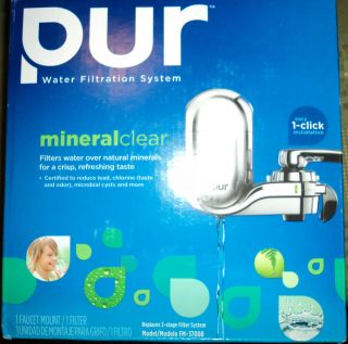 PUR Water Filtration System Mineral Clear Faucet Mount Filter