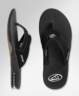 Reef Mens Sandal Fanning Black Silver Color 30 Off MSRP This Is Real