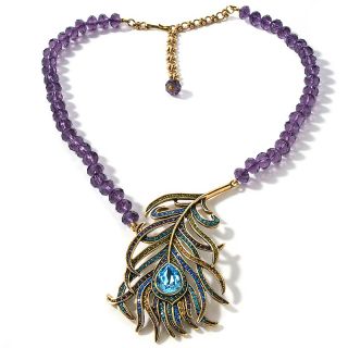  daus pretty as a peacock beaded drop necklace rating 7 $ 179 95 or 3