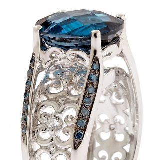 Victoria Wieck 5.33ct London Blue Topaz and Gemstone Sterling Silver