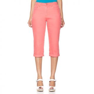 184 557 diane gilman bright cropped skinny jeans with cuffed leg note