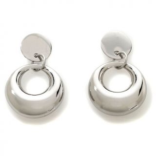 187 877 stately steel stately steel puffed circle drop earrings rating