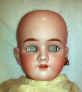 28” German Simon Halbig Heinrich Handwerck w Bisque 5 Head Doll