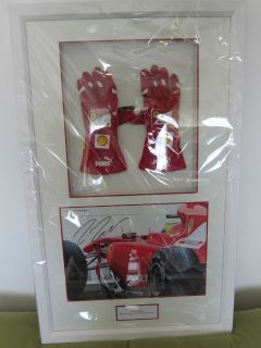 Felipe Massa hand signed racing gloves worn at 2012 Australian Formula