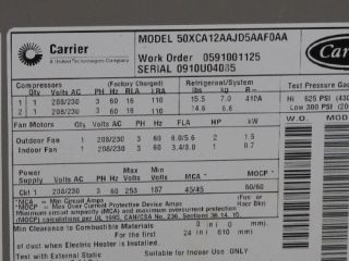 Carrier 50xca12aajd5aaf0aa Evaporator Unit