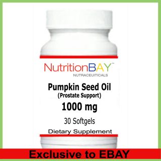  Pumpkin Seed Oil, Prostate Support, Essential Fatty Acid, 1000mg 30Sg