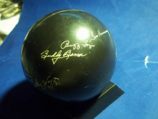  Black Beauty Bowling Ball Bank w HOF Buzz Fazio Wilman Carter