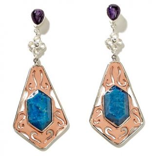 197 378 mine finds by jay king amethyst and apatite sterling silver