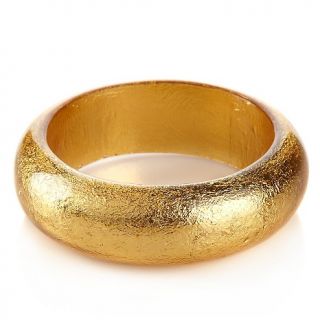 211 992 rara avis by iris apfel gold color foil narrow bangle bracelet