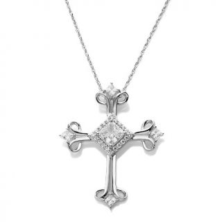Victoria Wieck 2.13ct Absolute™ Square and Pavé Cross Pe