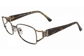 Fendi F848R 714 Womens Eyeglasses Amber Gold Frame New