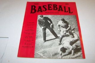 June 1942 Baseball Magazine Enos Slaughter