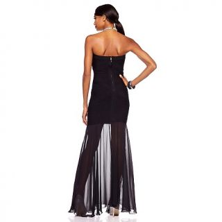 JS Collections Womens Strapless Full Length Gown