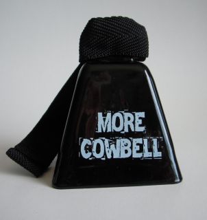 More Cowbell Black Cow Bell with Strap SNL Will Ferrell