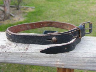  1944 dated leather Zeltbahn strap Carl Hepting & Co Stgt. Feuerbach
