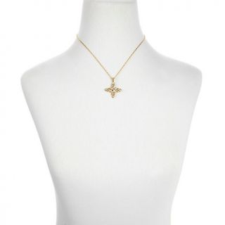 222 429 technibond gemstone vintage inspired cross pendant with chain