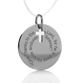 223 821 michael anthony jewelry inspirational stainless steel disc