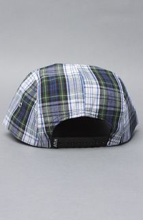 HUF The Tartan Prep Half Moon Volley Hat in Green