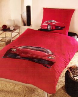 Ferrari Car Lic Single Quilt DOONA Cover Set Cotton New