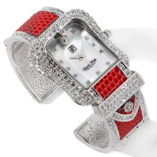  crystal buckle leather cuff bracelet watch rating 238 $ 24 95 s h