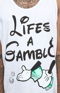 CKDOUT The Life Is A Gamble Tank in White
