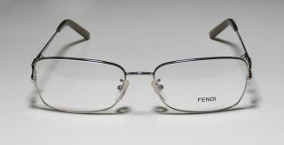 New Fendi 682 55 16 120 Palladium Eyeglasses Glasses Frame Crystals
