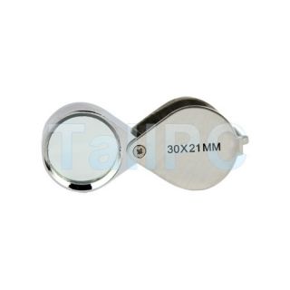 30x Power Jeweler Eye Loupe Loop Magnifying Magnifier