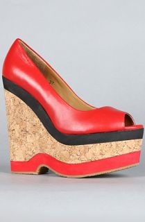 Blonde Ambition The Flora Shoe in Red