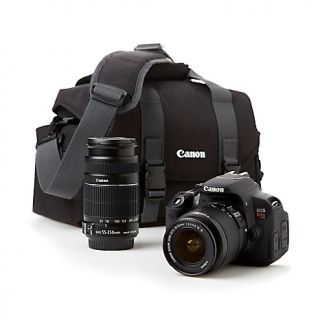 232 238 canon eos rebel t4i 18mp dslr camera kit with case and two