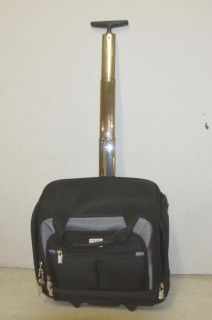 Securitas Wheeled Ferraro Compu Case Carry on Luggage Black