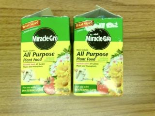 Miracle Gro All Purpose Plant Food Fertilizer 2 8 oz Boxes