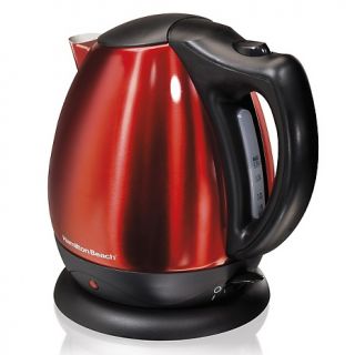242 913 hamilton beach stainless steel red 10 cup electric kettle
