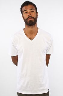 All Day The Basic VNeck Tee in White Concrete