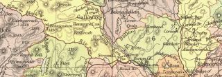 Scotland Kirkcudbright Kirkcudbrightshire 1891 Map F