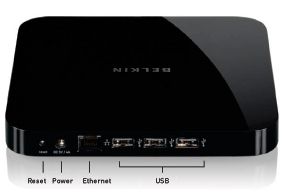 Belkin Ethernet Network USB Hub F5L009